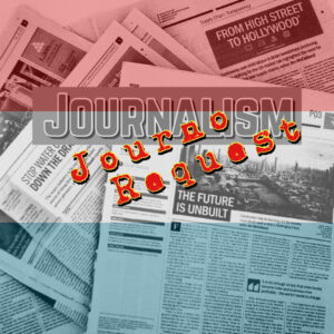 SustMeme News & Editorial graphic for 'Journalism' and 'Journal Request'.