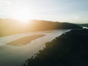 Aerial view of Ene river, Cutivireni, Peru, home to the indigenous Asháninka people (Image credit: Cool Earth)