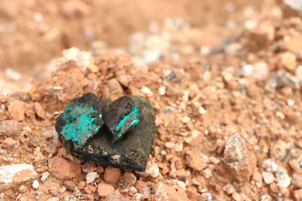 Malachite copper and cobalt